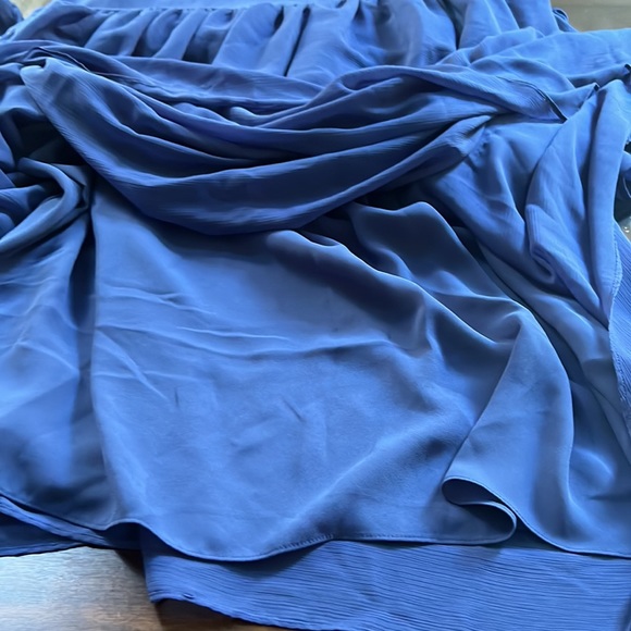 Lauren Ralph Lauren Crinkled Georgette Gown - Picture 12 of 15